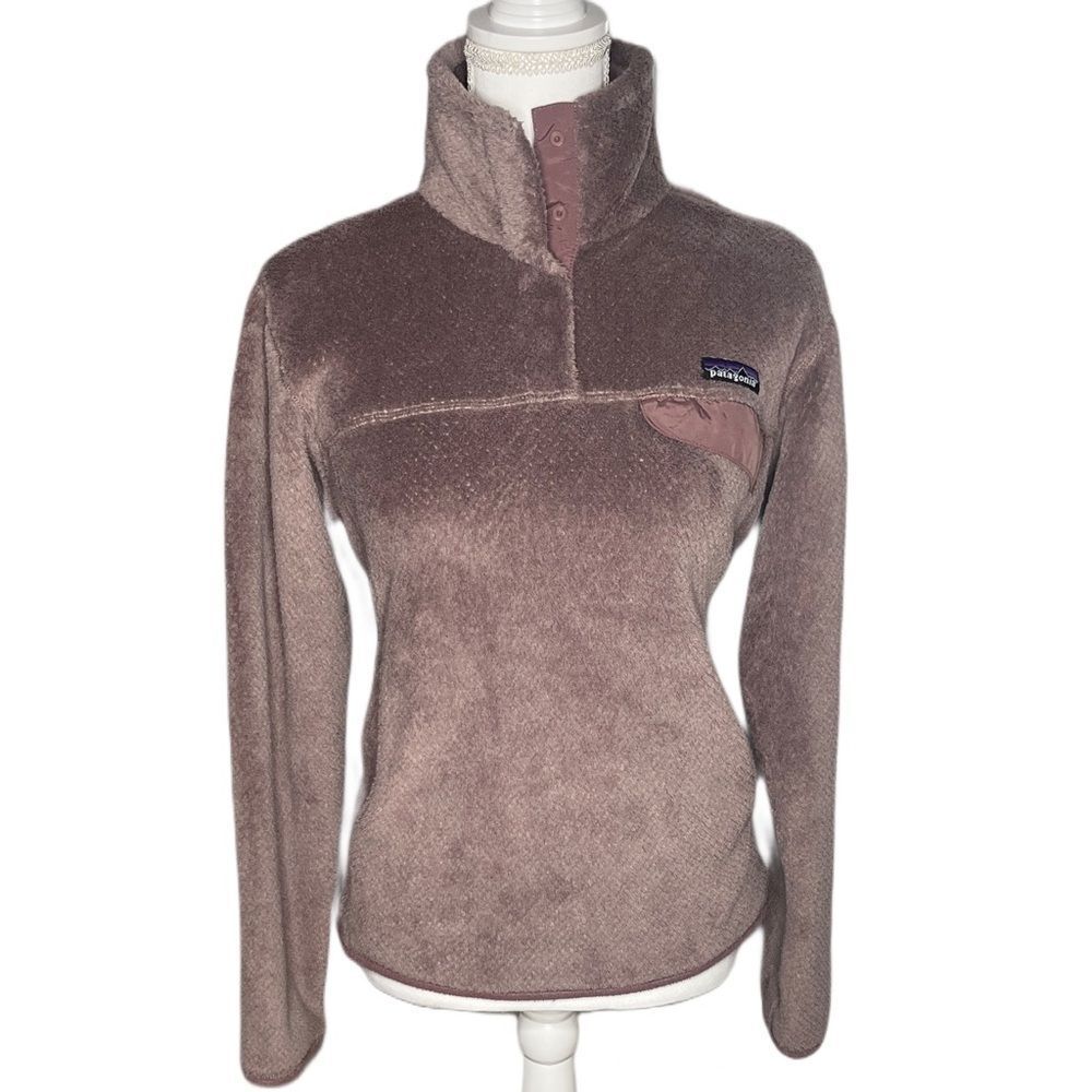 Patagonia Women's Teddy Jacket in Brown and Pink